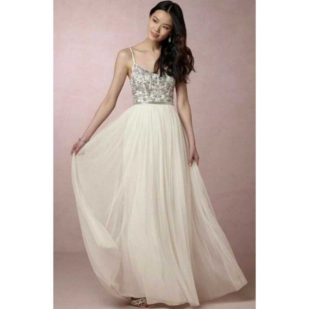 Needle & Thread Bridal sparkle beaded maxi tulle gown 8 - Picture 1 of 10